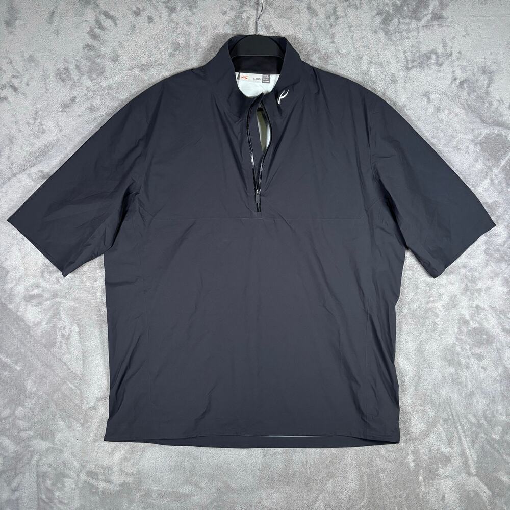 Men’s KJUS Dexter 2.5L Troyer Waterproof Packable Golf Rain Jacket Size M 50